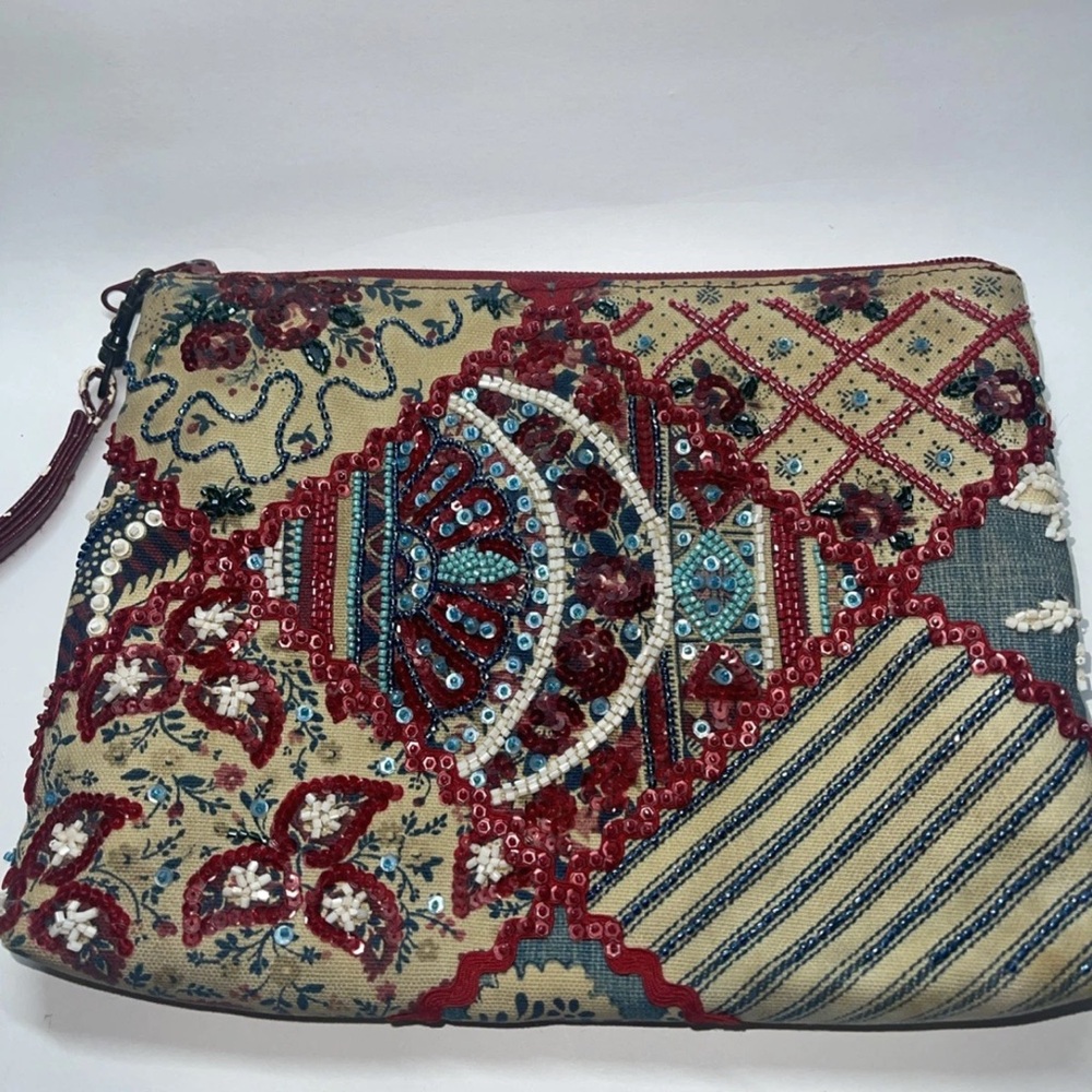 Vintage Isabella Fiore Beaded Clutch/ Handbag - Picture 4 of 10